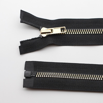 5号仿铜牙拉链细齿 树脂镀金仿金属拉链 服装家纺拉链现货批发