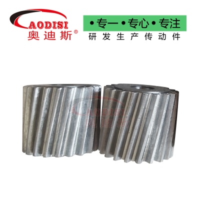 源头工厂AODISI小齿轮0.9M来图研磨斜齿轮45号钢齿加工