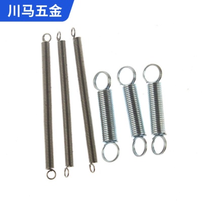 拉力弹簧电子电器拉力弹簧制加工五金不锈钢带钩拉簧支持定 制