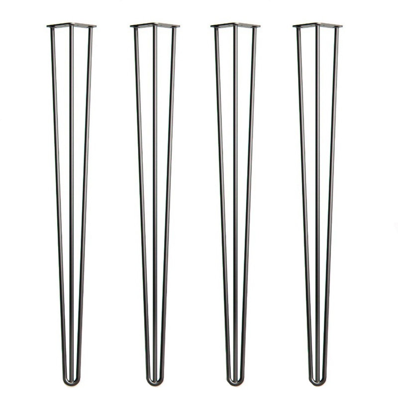 厂源轻简发夹桌腿 茶几支架桌腿家具沙发金属脚 U型铁艺桌脚定制