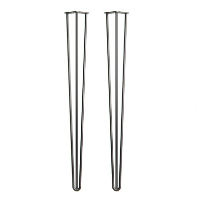 厂源轻简发夹桌腿 茶几支架桌腿家具沙发金属脚 U型铁艺桌脚定制