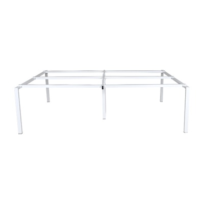 4人工作台桌腿支架铁艺台式长条办公桌架多媒体教室会议电脑桌架