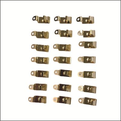 深圳豆谷五金冲压电子产品铜镀金强导铜冲压件铍铜导电弹片冲压件